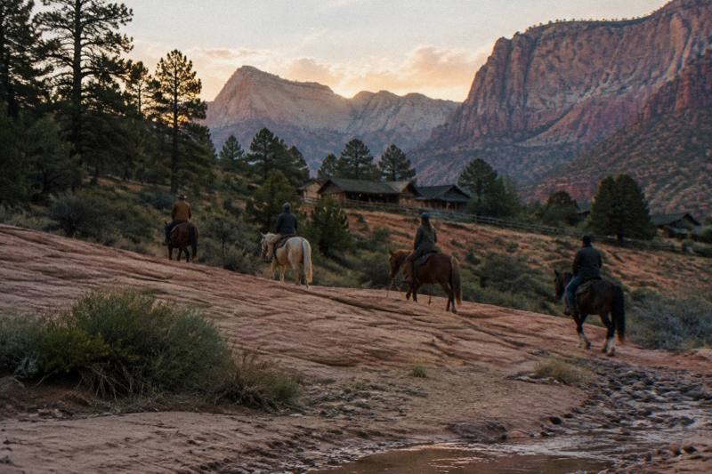 Evening Ride At East Zion